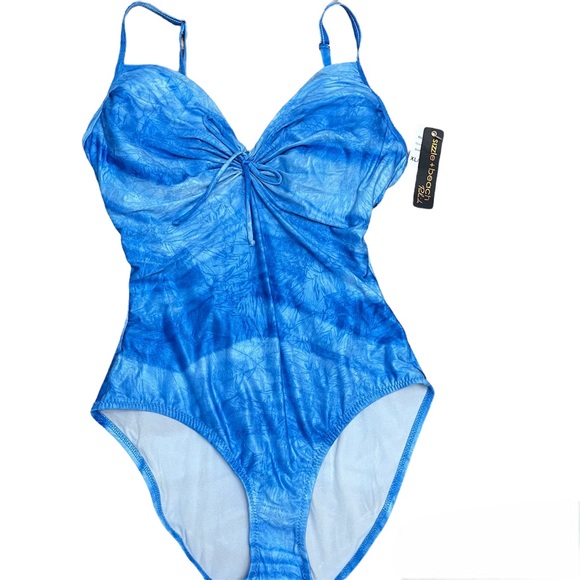 SIZZLE BEACH | ONE PIECE SWIMSUIT | SZ 14 | NWT - Picture 2 of 7